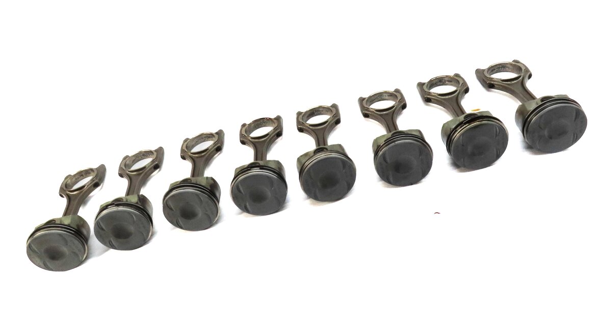 Thumbnail 3: 2013-2018 AUDI A8 S6 S7 (C7 D4) 4.0L V8 ENGINE PISTON & CONNECTING ROD SET 8