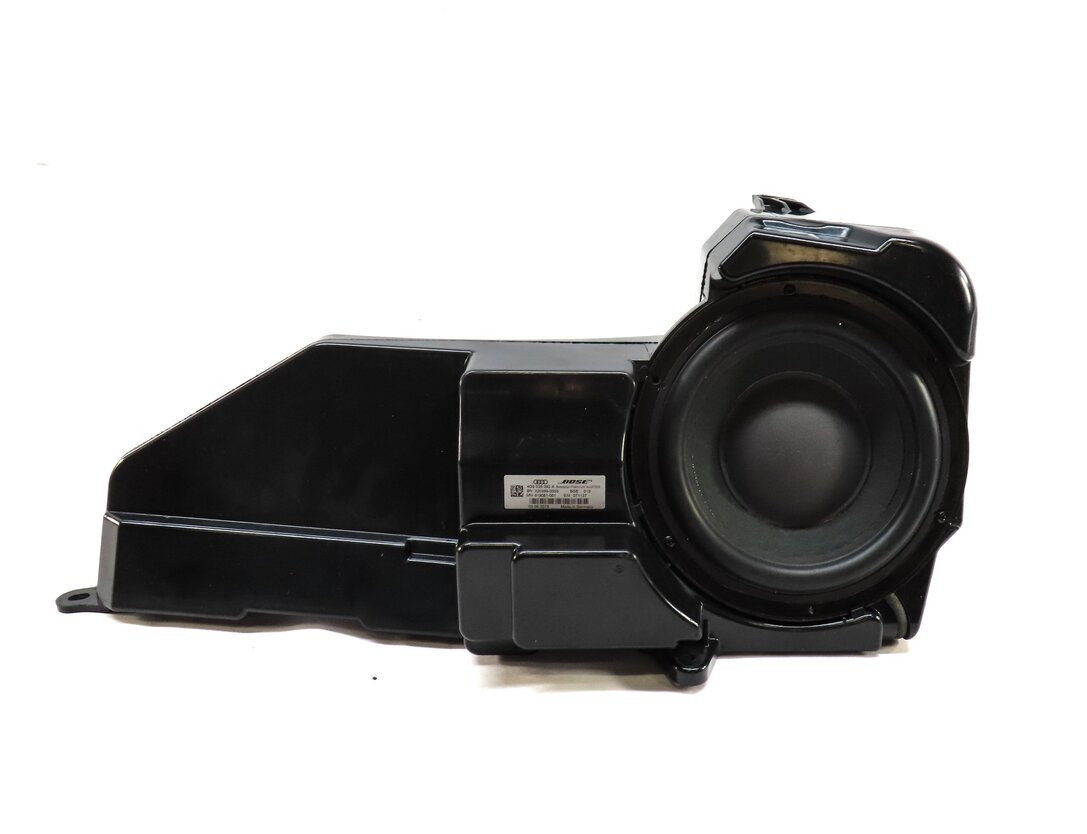 2013 AUDI S7 (C7) RADIO REAR TRUNK BOSE SUBWOOFER SUB WOOFER SPEAKER w/ BOX