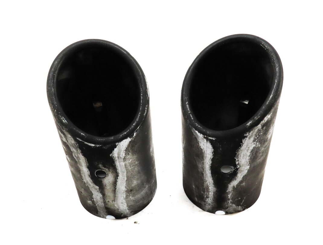 Thumbnail 2: 11-12 AUDI A8 (D4 4H) 4.2L CDRA ENGINE REAR LEFT & RIGHT MUFFLER EXHAUST TIP SET