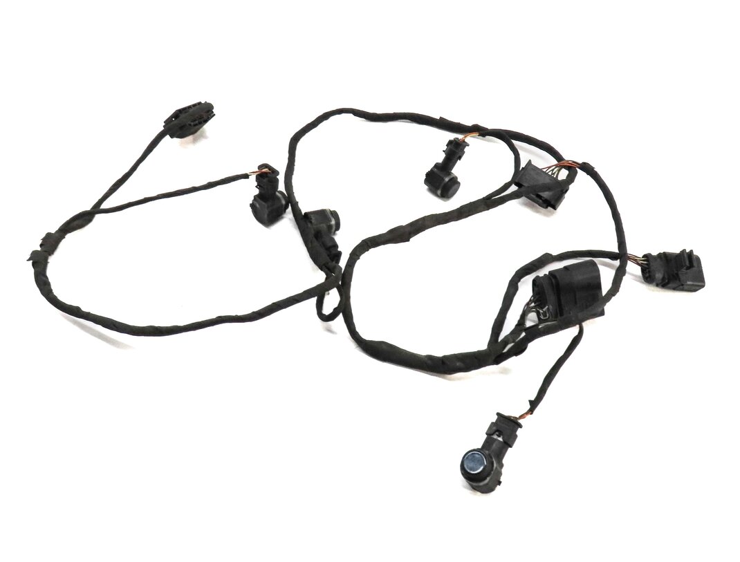 2011 AUDI A8 (D4 4H) REAR PARK ASSIST PDC SENSOR SET4 (BLUE) w/ WIRE HARNESS