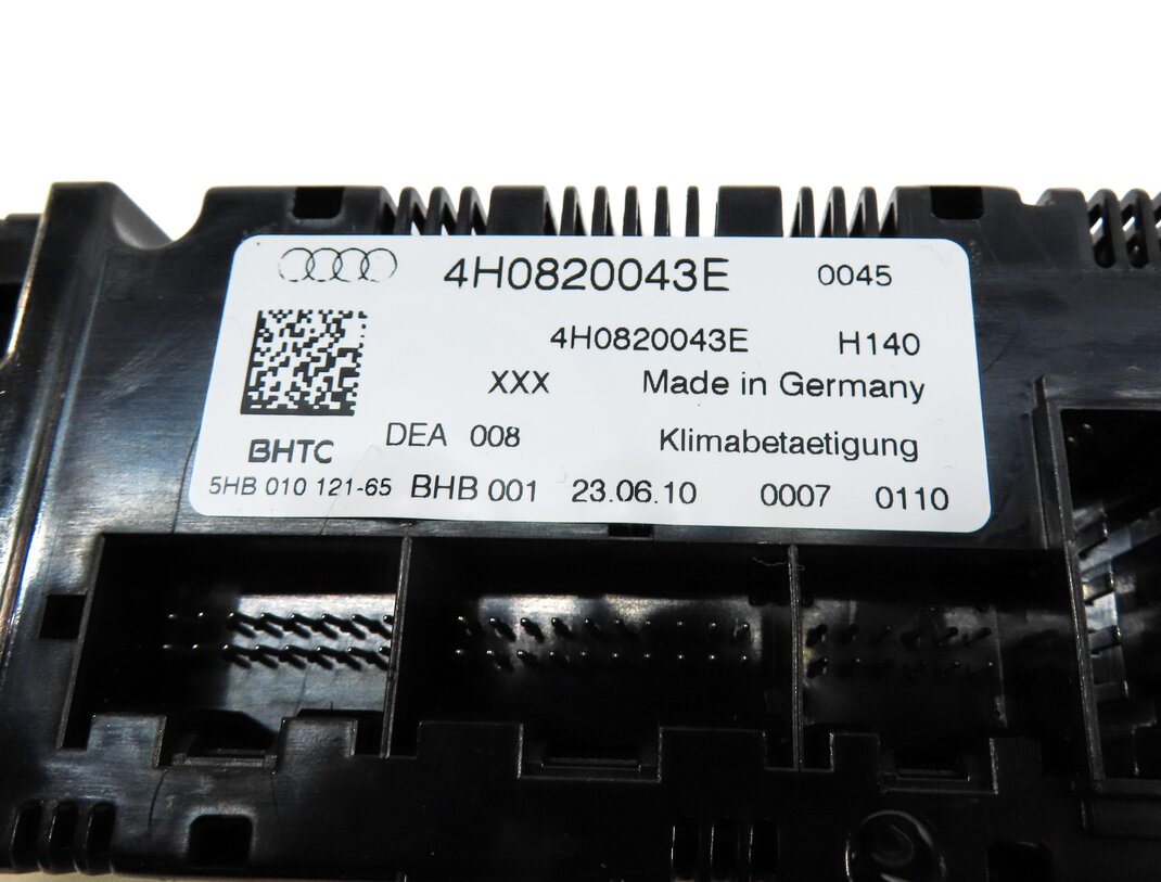 Thumbnail 6: 2011-2014 AUDI A8 S8 (D4 4H) FRONT HEATER A/C TEMPERATURE CONTROL (w/ SEAT VENT)