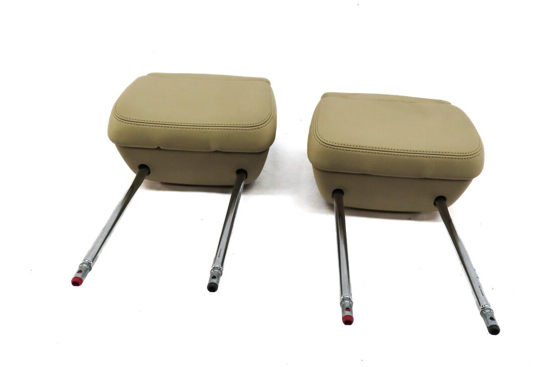 Thumbnail 2: 11-15 AUDI A8 S8 (D4 4H) FRONT DRIVER & RIGHT PASSENGER SEAT HEADREST (BEIGE)