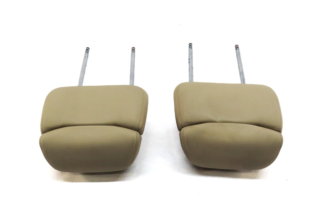 Thumbnail 3: 11-15 AUDI A8 S8 (D4 4H) FRONT DRIVER & RIGHT PASSENGER SEAT HEADREST (BEIGE)