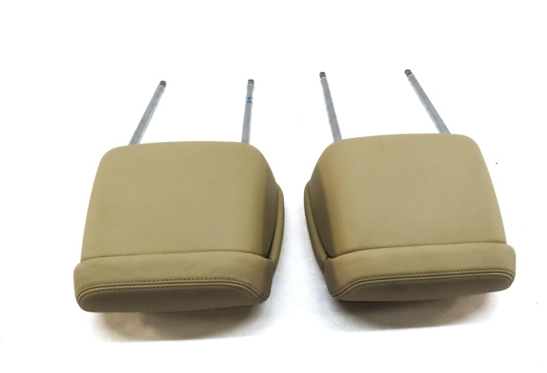 Thumbnail 4: 11-15 AUDI A8 S8 (D4 4H) FRONT DRIVER & RIGHT PASSENGER SEAT HEADREST (BEIGE)