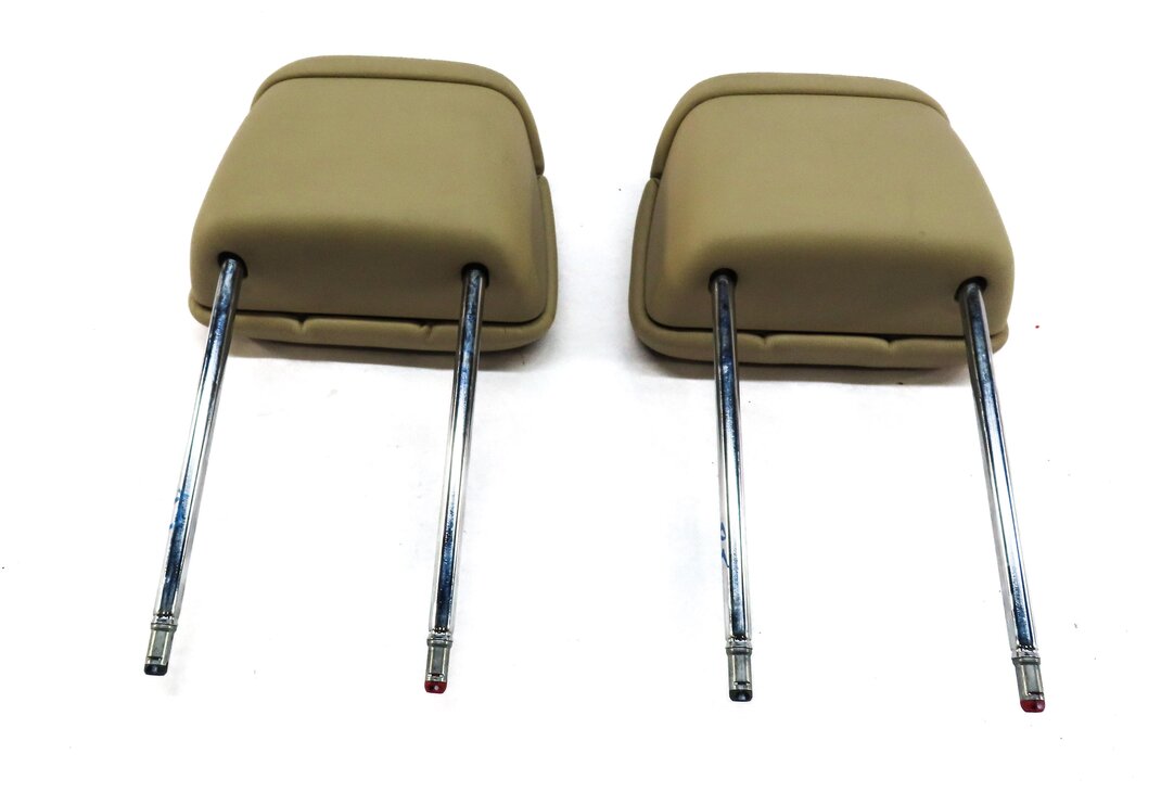 Thumbnail 5: 11-15 AUDI A8 S8 (D4 4H) FRONT DRIVER & RIGHT PASSENGER SEAT HEADREST (BEIGE)