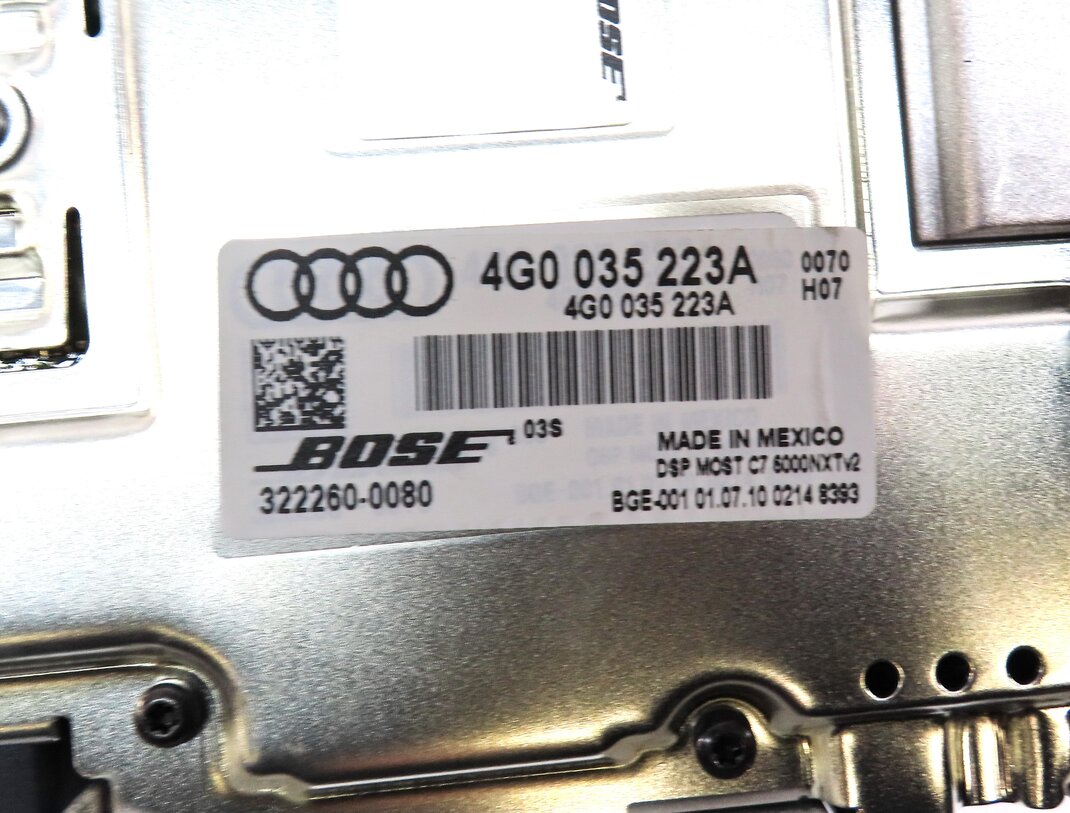 Thumbnail 5: 11-18 AUDI A7 S7 RS7 A8 S8 (C7 4G8 D4 4H) RADIO STEREO BOSE AUDIO AMP AMPLIFIER