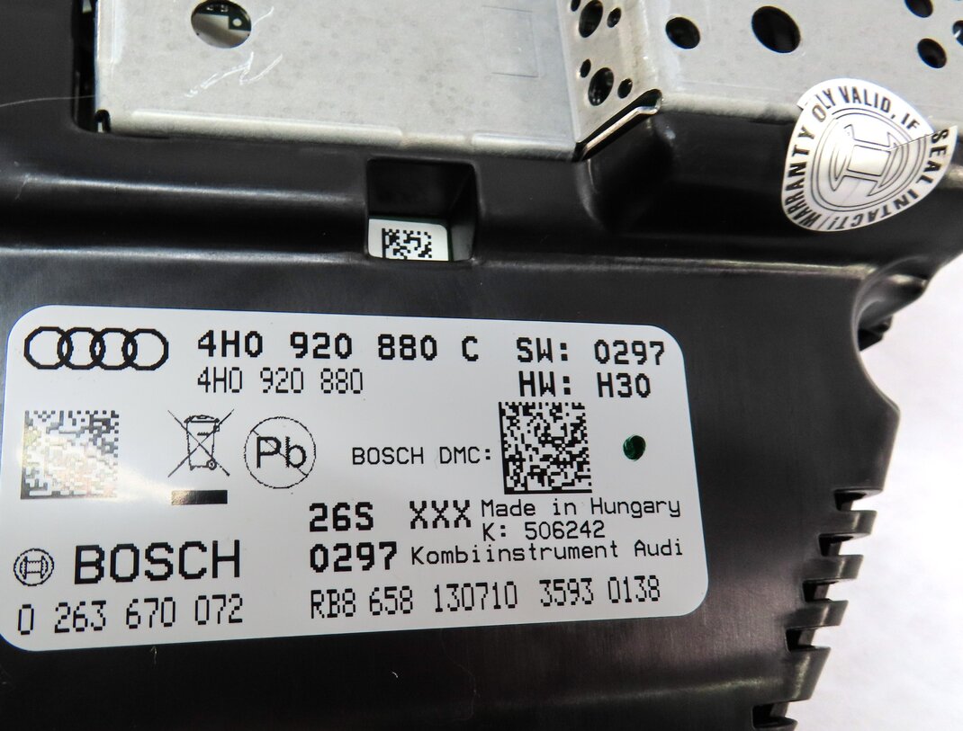 Thumbnail 15: 11-12 AUDI A8 D4 4H SPEEDOMETER ADAPTIVE NIGHT 4.2L ENGINE BODY MODULE KEY SET