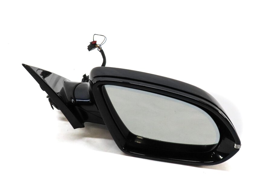 Thumbnail 4: 11-14 AUDI A8 S8 (D4 4H) RIGHT P-FOLD LANE KEEP BLIND HEATED DOOR MIRROR (BLUE)