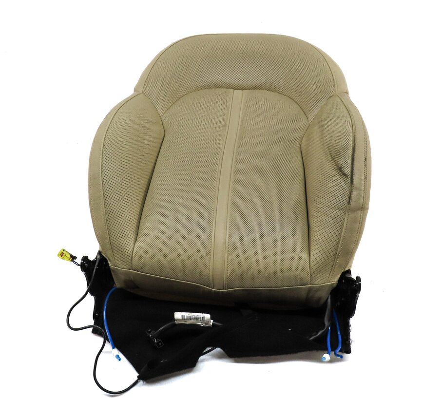 Thumbnail 2: 2011 AUDI A8 (D4 4H) FRONT LEFT UPPER HEATED VENTED MASSAGE SEAT CUSHION (BEIGE)