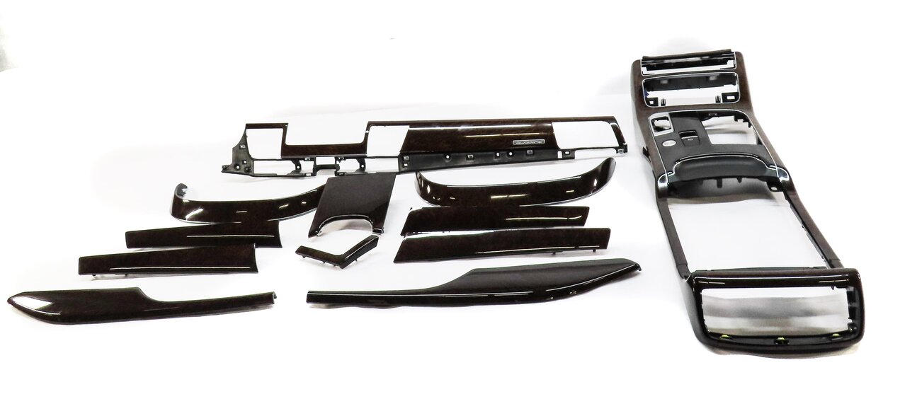2011 AUDI A8 D4 4H FRONT REAR LEFT RIGHT DOOR DASH CONSOLE VAVONA WOOD TRIM SET