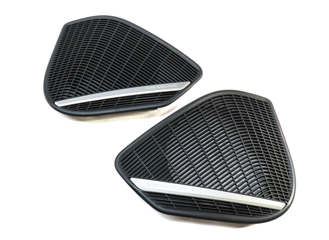 Thumbnail 3: 2018 AUDI A4 (B9 8W) FRONT REAR BANG & OLUFSEN SPEAKER COVER GRILLE SET 9 (GRAY)