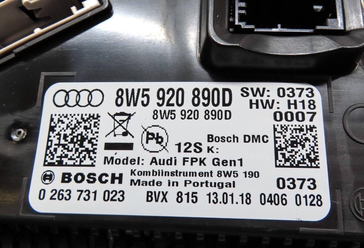 Thumbnail 7: 18-20 AUDI A4 A5 Q5 S5 B8 B9 FY 80A AUTO AWD SPEEDOMETER INSTRUMENT CLUSTER 75k