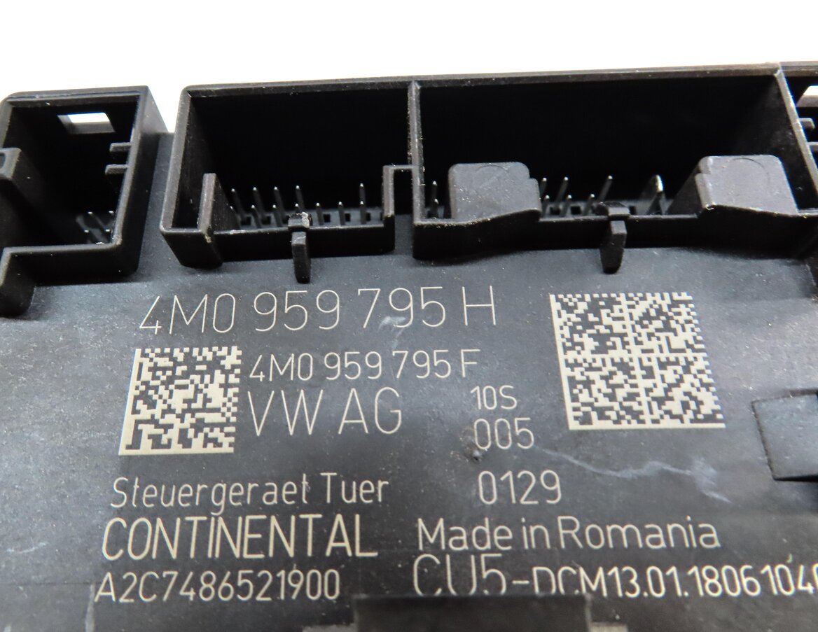 Thumbnail 4: 2018 AUDI A4 (B9 8W) REAR LEFT DOOR CONTROL MODULE 4M0959795H