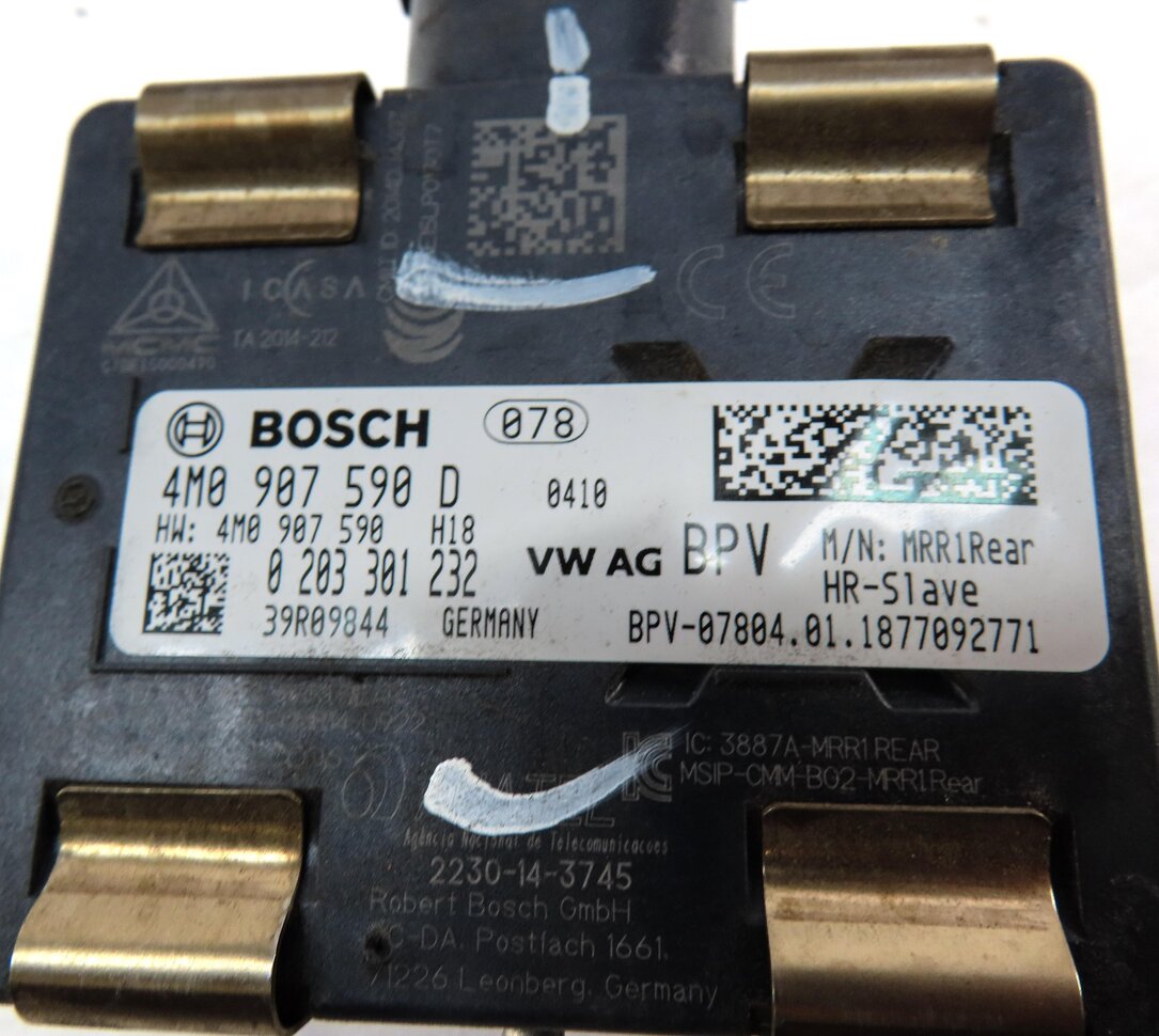 Thumbnail 4: 2018 AUDI A4 (B9 8W) BLIND SPOT ALERT SENSOR MODULE (SLAVE) 4M0907590D