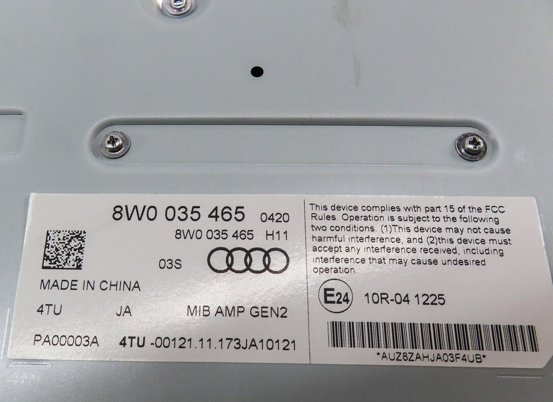 Thumbnail 4: 2017-2019 AUDI A4 (B9 8W) RADIO STEREO BANG & OLUFSEN AUDIO AMP AMPLIFIER