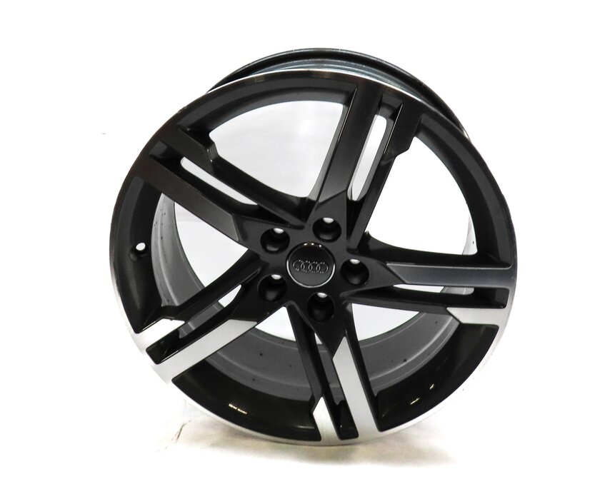 Thumbnail 2: 2017-2018 AUDI A4 (B9 8W) 18x8 ALUMINUM ALLOY 5-DOUBLE SPOKE WHEEL RIM
