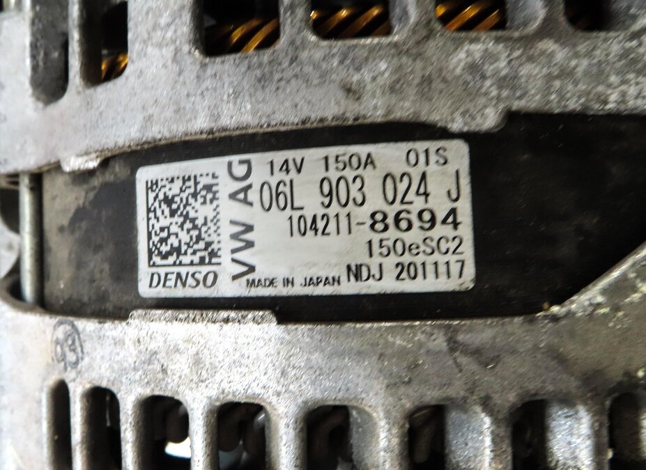 Thumbnail 5: 2017-2020 AUDI A4 / ALLROAD B9 8W 2.0L TURBO ALTERNATOR POWER GENERATOR 150 AMP