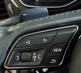 Thumbnail 2: 2018 AUDI A4 (B9 8W) DRIVER 3 SPOKE NON SPORT STEERING WHEEL w/ SWITCHES PADDLES