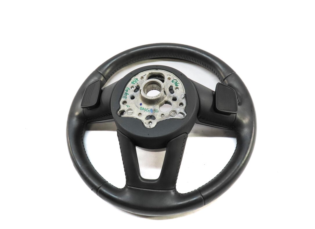 Thumbnail 6: 2018 AUDI A4 (B9 8W) DRIVER 3 SPOKE NON SPORT STEERING WHEEL w/ SWITCHES PADDLES