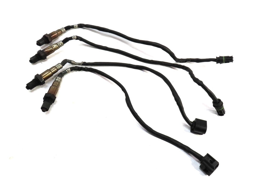 Thumbnail 1: 2012 BMW X5 (E70) 4.4L TWIN TURBO N63 ENGINE PRE POST CAT O2 OXYGEN SENSOR SET 4