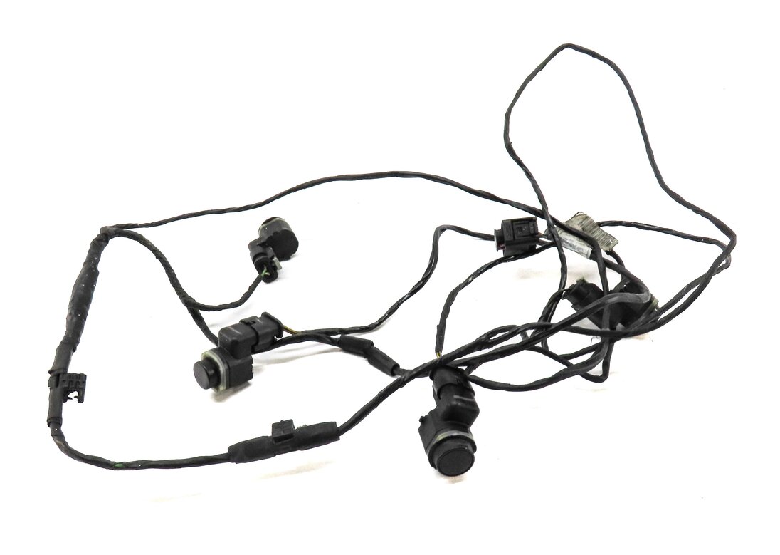 Thumbnail 2: 2012 BMW X5 (E70) REAR PARK ASSIST PDC SENSOR SET4 (BLACK) w/ WIRING HARNESS