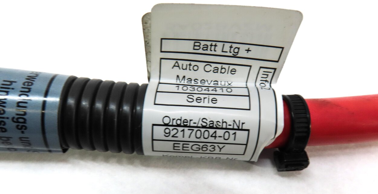 Thumbnail 4: 2012 BMW X5 (E70) POSITIVE BATTERY CABLE w/ TERMINAL & BLOWOUT FUSE 9217004