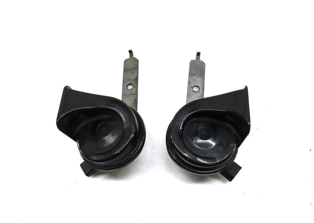 Thumbnail 3: 2010-2014 BMW X5 X6 (E70 E71) HIGH & LOW TONE SAFETY HORN SET-2