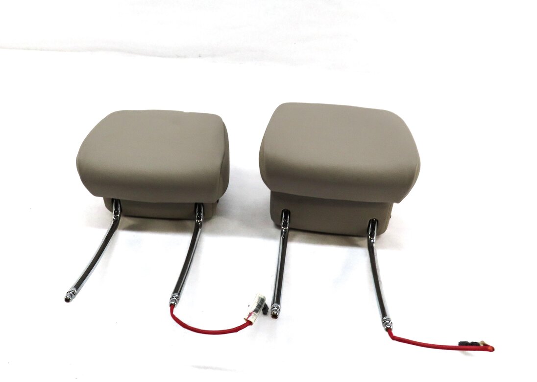 Thumbnail 1: 10-14 BMW X5 X6 (E70 E71) FRONT LEFT & RIGHT SPORT HEADREST SET 2 (OYSTER BEIGE)