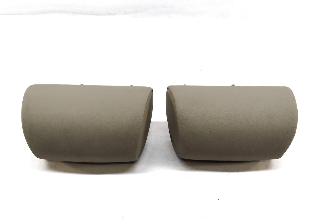 Thumbnail 3: 10-13 BMW X5 (E70) REAR LEFT & RIGHT 2ND ROW SEAT HEADREST SET 2 (OYSTER BEIGE)