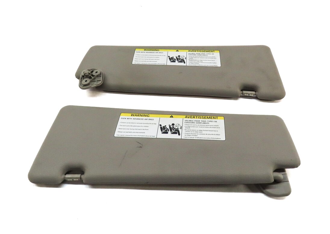 Thumbnail 4: 07-13 BMW X5 X5M (E70) FRONT LEFT & RIGHT SUN VISOR SUNVISOR SHADE SET-2 OYSTER