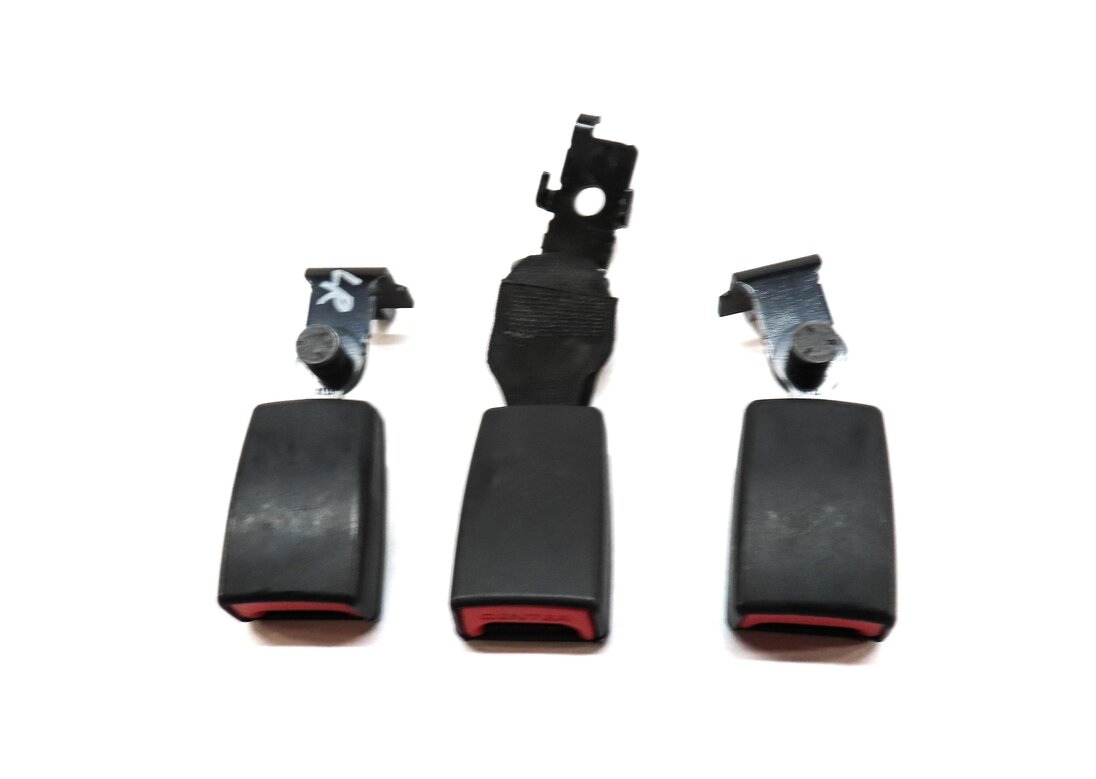 Thumbnail 2: 2012 BMW X5 E70 REAR LEFT RIGHT CENTER 2ND ROW SEATBELT BUCKLE RECEIVER SET 3