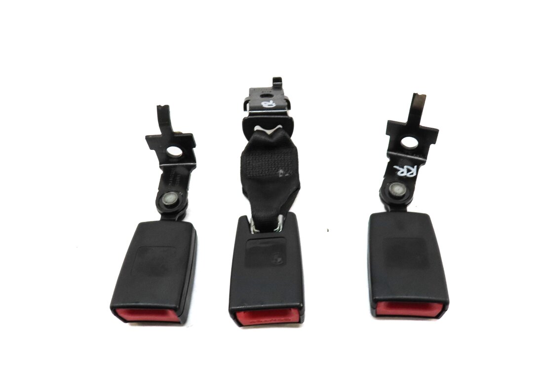 Thumbnail 3: 2012 BMW X5 E70 REAR LEFT RIGHT CENTER 2ND ROW SEATBELT BUCKLE RECEIVER SET 3