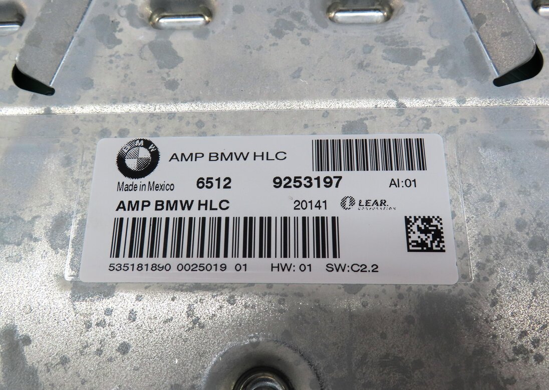 Thumbnail 4: 2011-2013 BMW X5 X5M (E70 E71) RADIO STEREO MEDIA AUDIO AMP AMPLIFIER (LEAR)