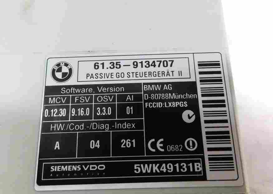 Thumbnail 4: 07-14 BMW 5 X5 X6M SERIES (E60 E70 E71) KEYLESS ENTRY PASSIVE GO CONTROL MODULE