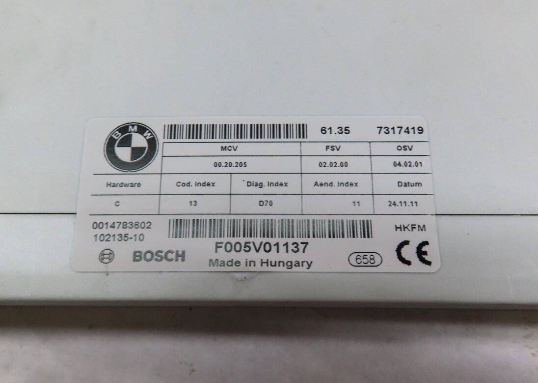 Thumbnail 4: 2012 BMW X5 (E70) REAR HATCH TRUNK OPEN CLOSE LIFT CONTROL MODULE 61357317419