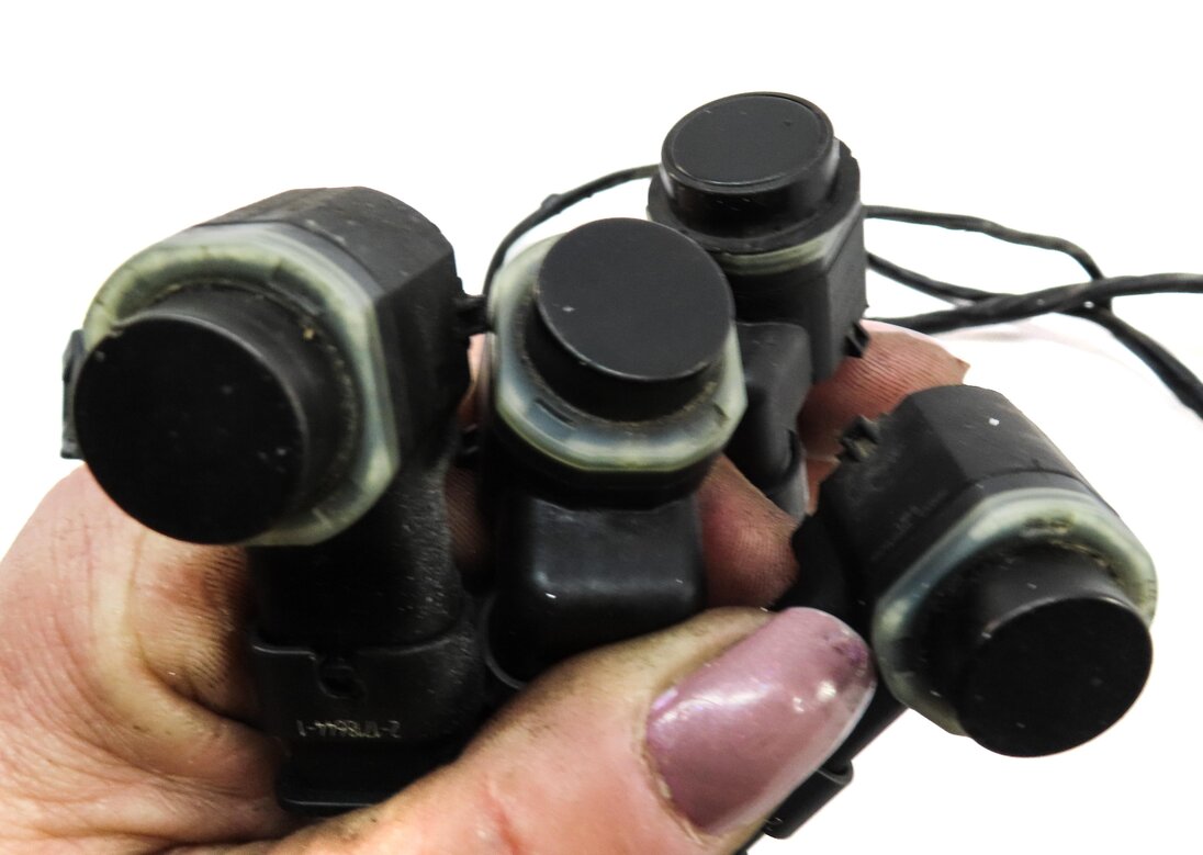 Thumbnail 5: 2012 BMW X5 (E70) FRONT PARK ASSIST PDC SENSOR SET4 (OYSTER) w/ WIRING HARNESS