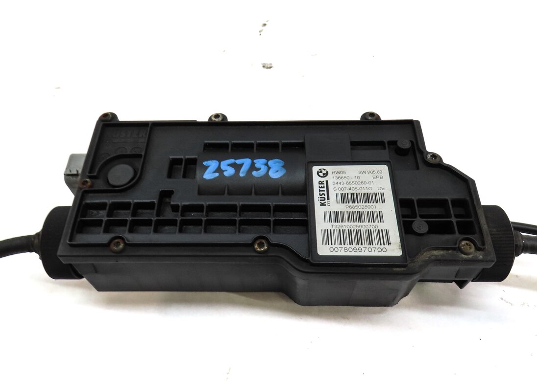 Thumbnail 3: 2012 BMW X5 (E70) EMERGENCY HILL PARKING E-BRAKE ACTUATOR w/ CABLES 34436850289