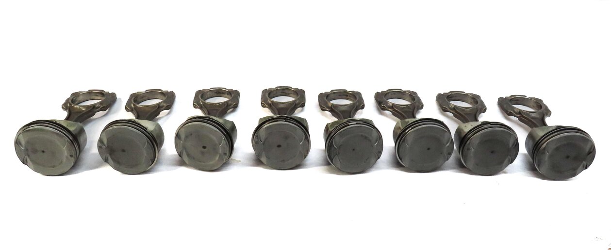 Thumbnail 2: 09-14 BMW 550i 750i X5 X6 (F01 F10 E70 E71) 4.4L N63 TURBO ENGINE PISTON SET 8
