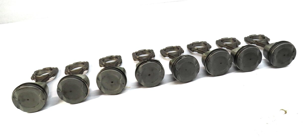 Thumbnail 3: 09-14 BMW 550i 750i X5 X6 (F01 F10 E70 E71) 4.4L N63 TURBO ENGINE PISTON SET 8