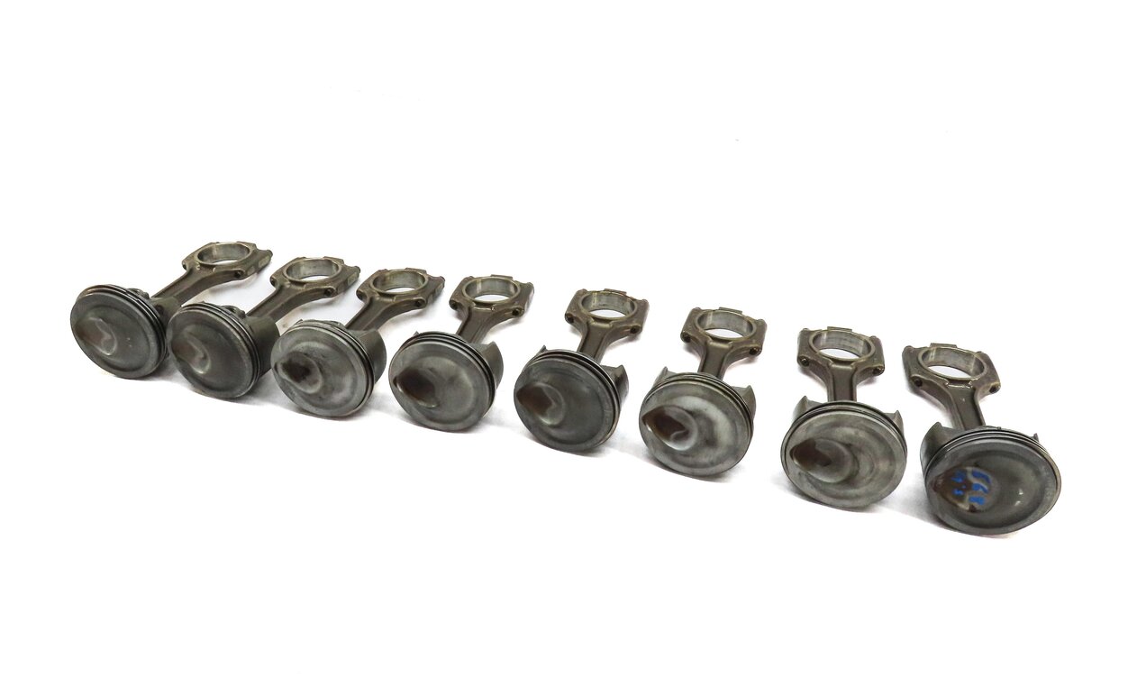 2008-2012 PORSCHE CAYENNE PANAMERA (957 970 G1) 4.8L TURBO PISTON w/ ROD SET-8