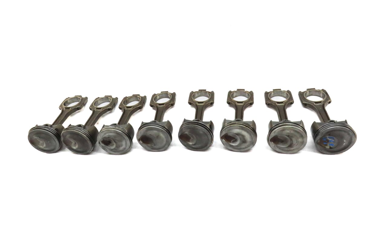 Thumbnail 3: 2008-2012 PORSCHE CAYENNE PANAMERA (957 970 G1) 4.8L TURBO PISTON w/ ROD SET-8