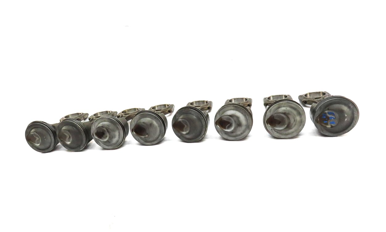 Thumbnail 4: 2008-2012 PORSCHE CAYENNE PANAMERA (957 970 G1) 4.8L TURBO PISTON w/ ROD SET-8