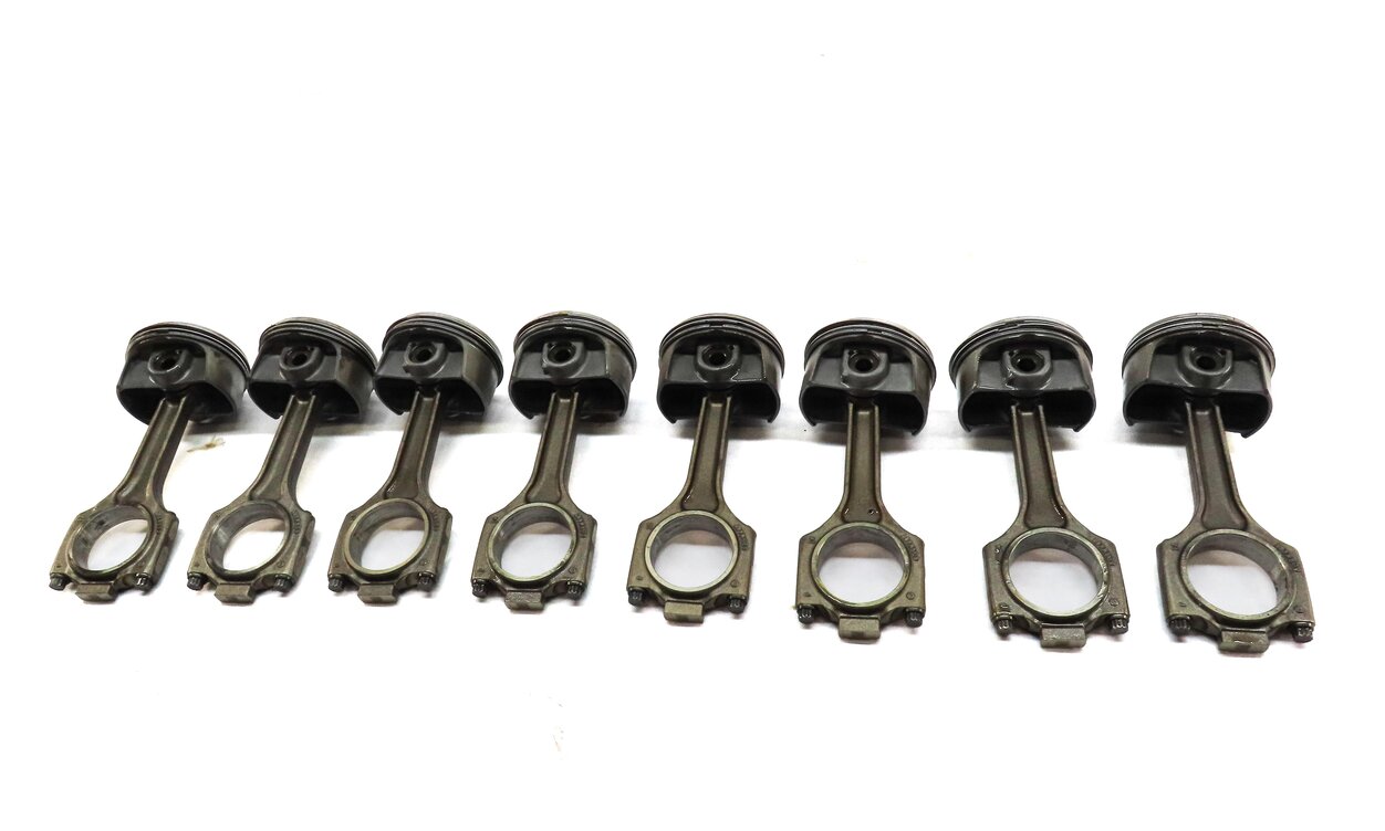 Thumbnail 5: 2008-2012 PORSCHE CAYENNE PANAMERA (957 970 G1) 4.8L TURBO PISTON w/ ROD SET-8