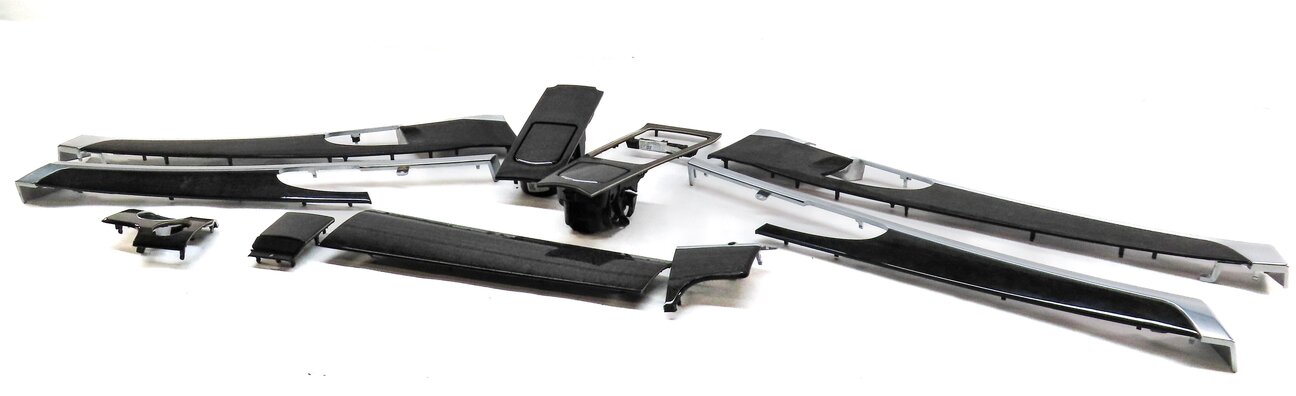 2010 PORSCHE PANAMERA (970) INTERIOR WOOD TRIM PANEL SET (WOOD BIRCH ANTHRACITE)
