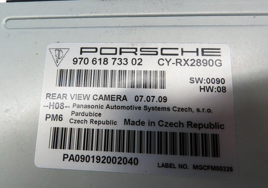 Thumbnail 4: 2010 PORSCHE PANAMERA (970 G1) REARVIEW BACKUP REVERSE CAMERA CONTROL MODULE