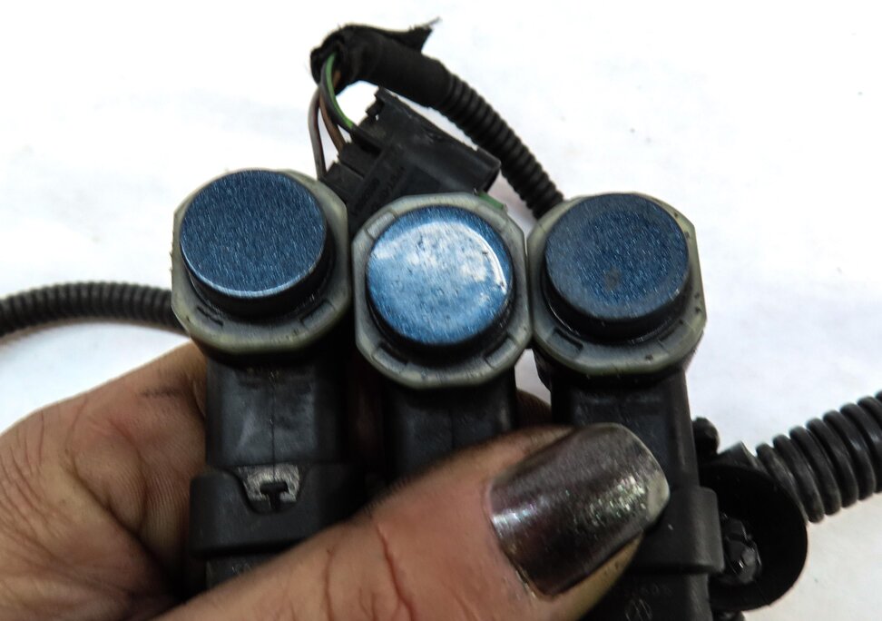 Thumbnail 4: 2010 PORSCHE PANAMERA (970 G1) FRONT LEFT PDC SENSOR SET-3 w/ HARNESS (BLUE)