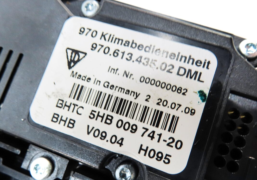 Thumbnail 5: 2010-2013 PORSCHE PANAMERA (970 G1) FRONT HEATER AC TEMPERATURE CONTROL (4-ZONE)