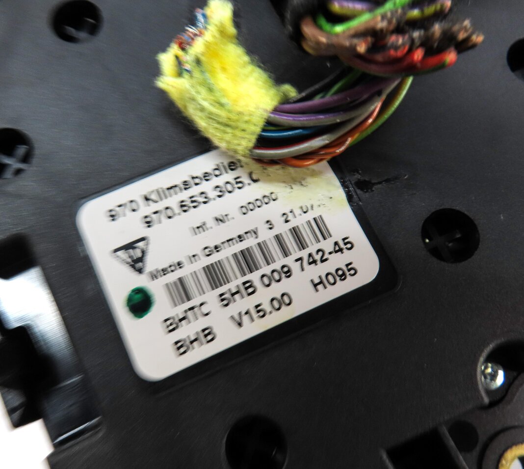 Thumbnail 7: 2010-2013 PORSCHE PANAMERA (970 G1) FRONT HEATER AC TEMPERATURE CONTROL (4-ZONE)