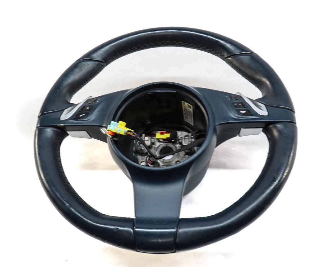 Thumbnail 4: 2010-2013 PORSCHE PANAMERA (970 G1) 3-SPOKE HEATED STEERING WHEEL (BLUE)