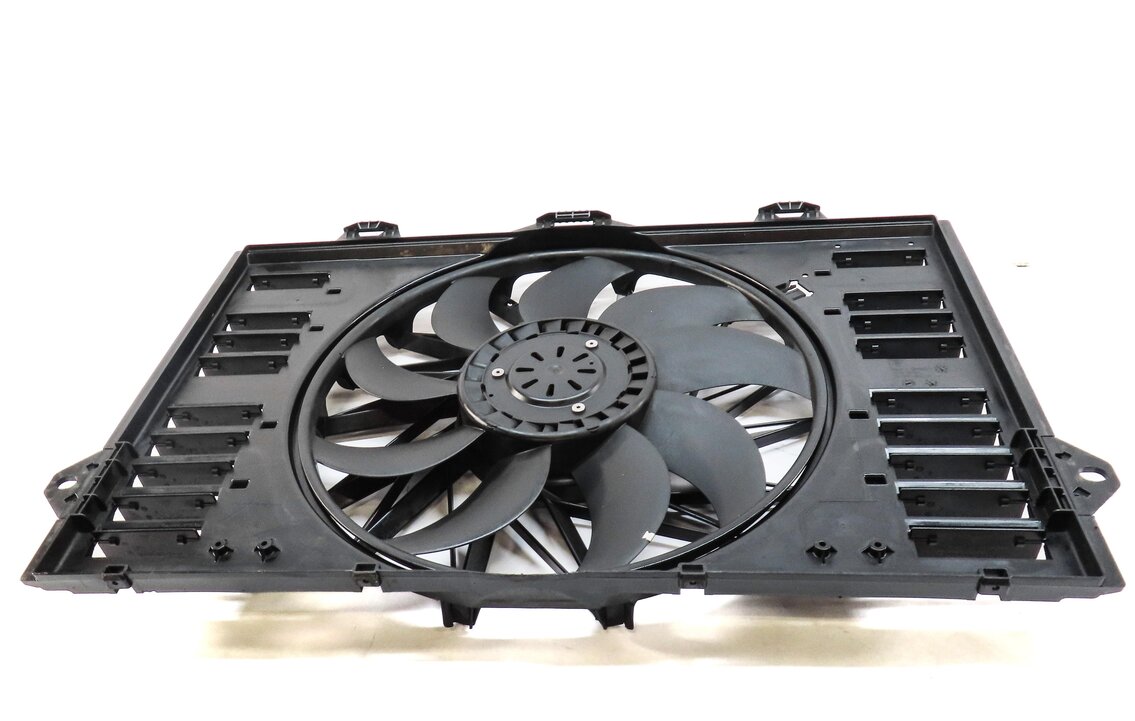 Thumbnail 2: 10-16 PORSCHE PANAMERA (970 G1) 4.8L TURBO RADIATOR COOLING FAN MOTOR w/ SHROUD
